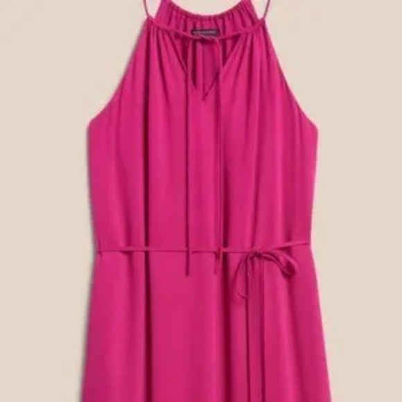 Banana Republic Halter Flouncy Maxi Dress in BLACK NWT - Picture 6 of 8